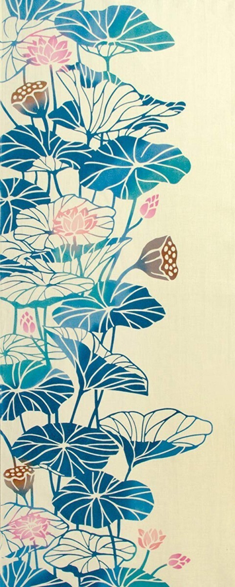 日本手ぬぐい 和柄 おしゃれ 蓮花 kenema 注染 手拭い クリックポスト対応拍卖