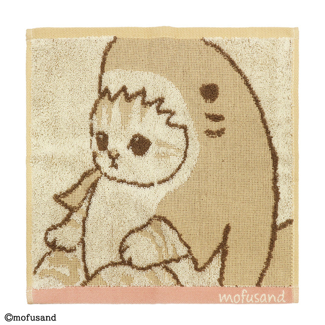 モフサンド mofusand ミニタオル ハンドタオル ハンカチ おすわりサメにゃん 猫 グッズ ねこ かわいい プレゼント拍卖