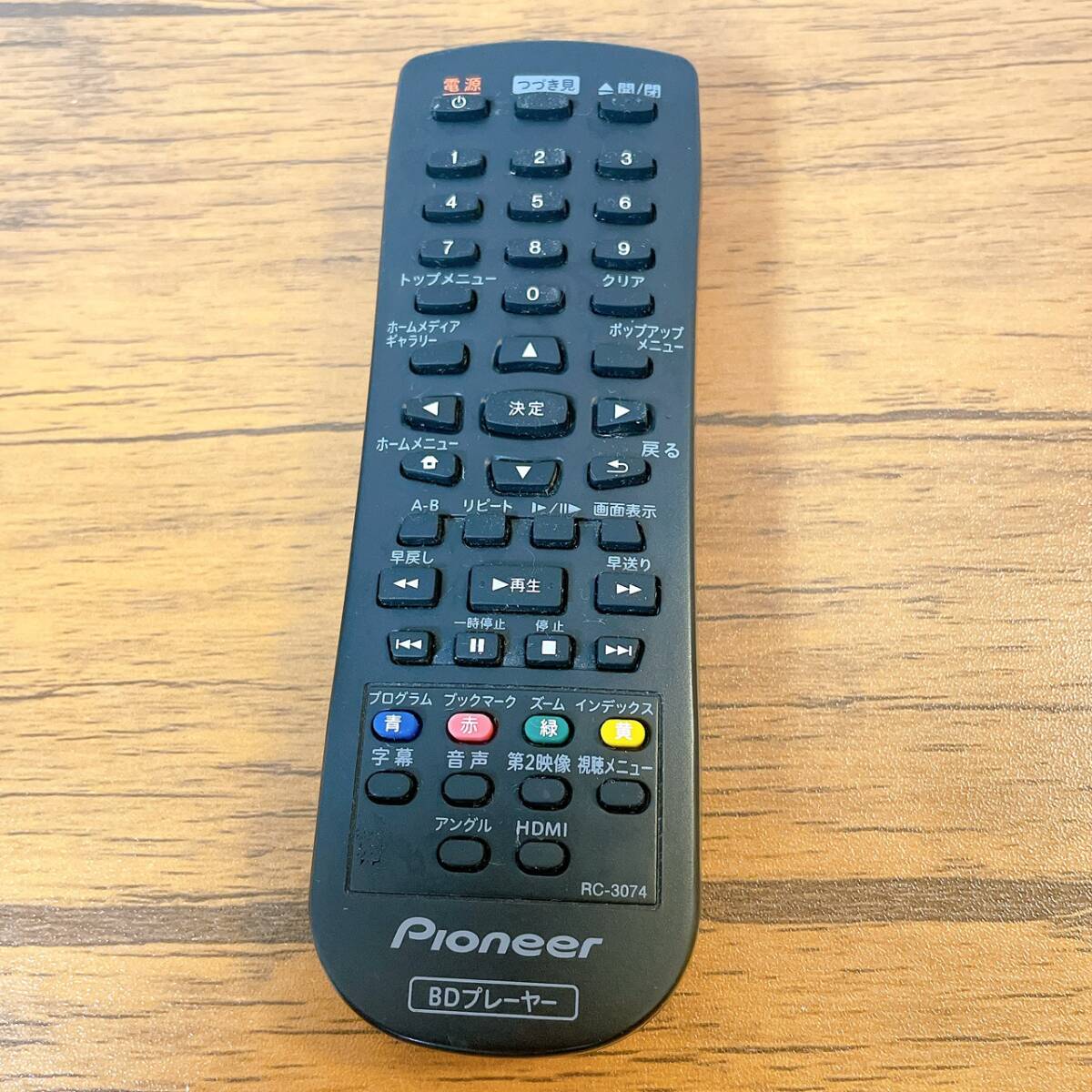 PIONEER パイオニア 純正 BDリモコン ブルーレイプレーヤー用リモコン RC-3074 拍卖