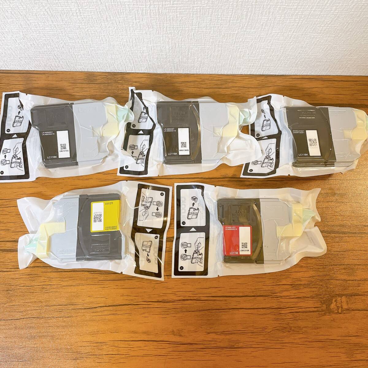 新品未使用品 ブラザー brother 純正インク LC11BK×3個 LC11M LC11Y 合計5個セット拍卖