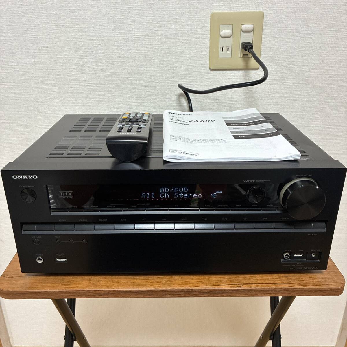 ジャンク 通電のみ確認済み Onkyo オンキョー AVアンプ TX-NA609拍卖