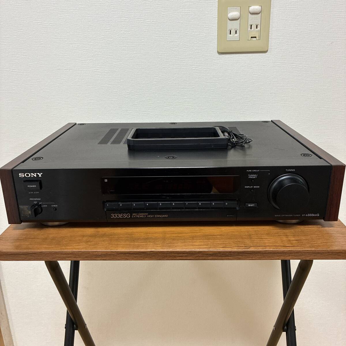 動作品 SONY ソニー ST-S333ESG ステレオチューナー FM/AMチューナー アンテナ付き拍卖