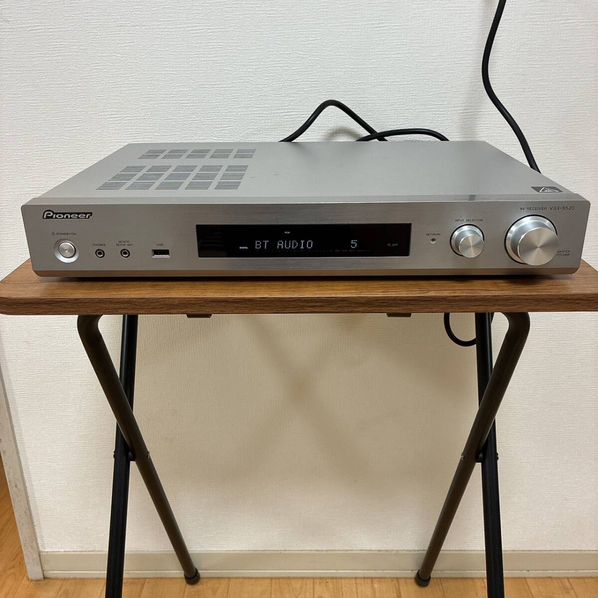 動作品 PIONEER パイオニア スリムAVレシーバー VSX-S520(S)拍卖