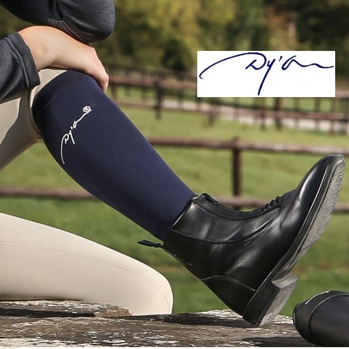 Dyon ディオン ネイビー ライディングソックス 乗馬靴下 乗馬 馬術拍卖