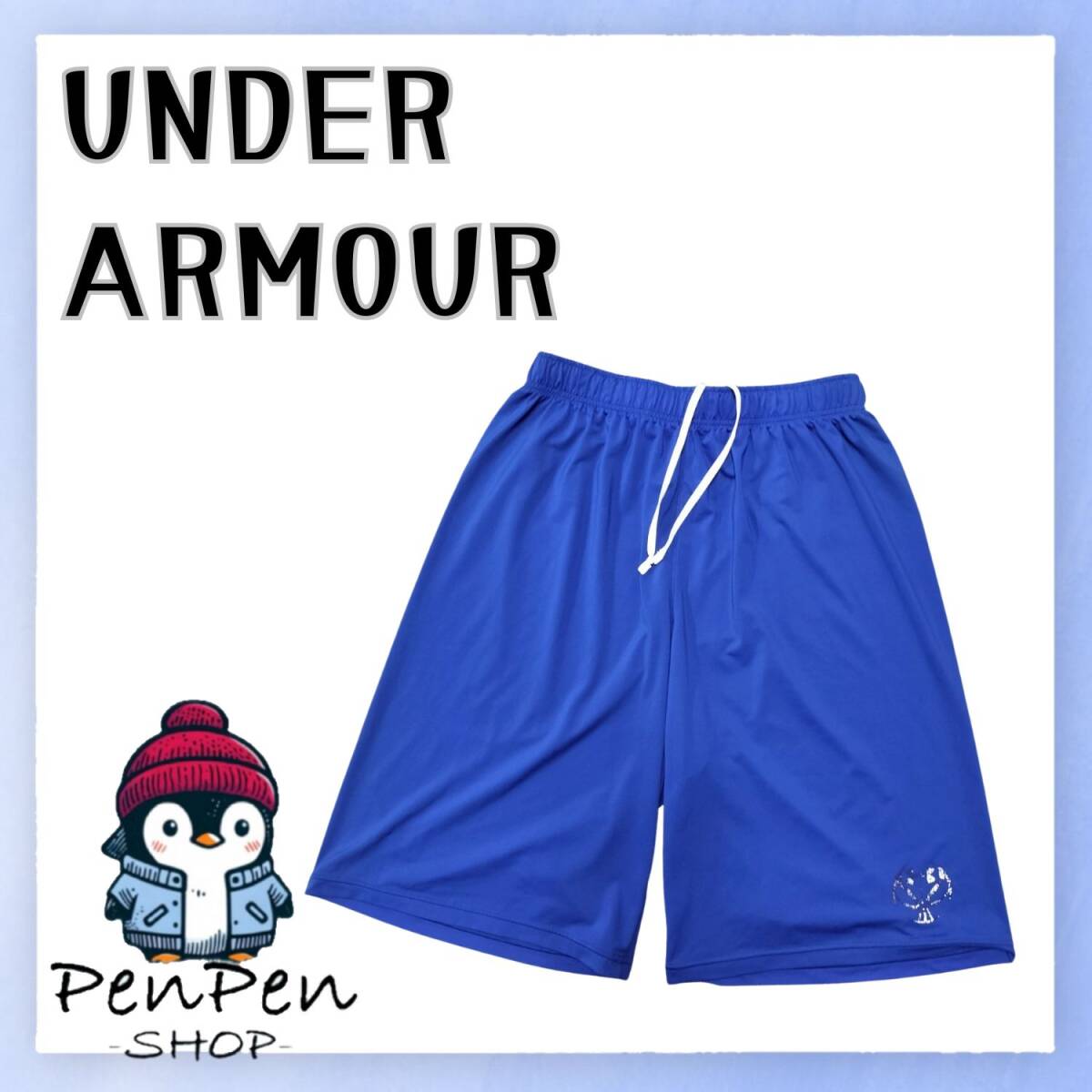 ストレッチ UNDER ARMOUR アンダーアーマー メンズ ハーフパンツ ショートパンツ ブルー 青 MDサイズ Mサイズ スポーツ 吸汗速乾 快適素材拍卖