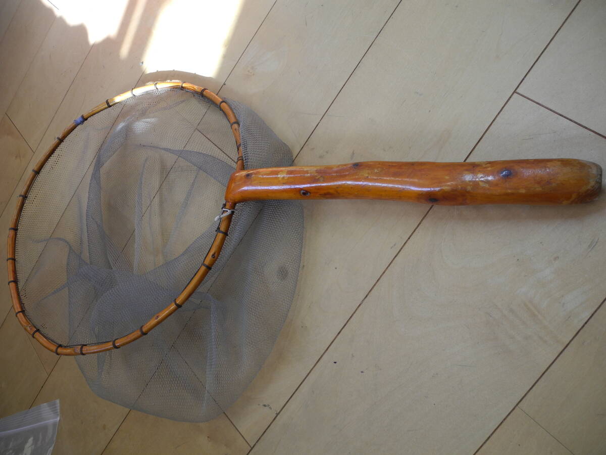 手作りたも網 ⑧ 35X34cm枠 全長65cm拍卖