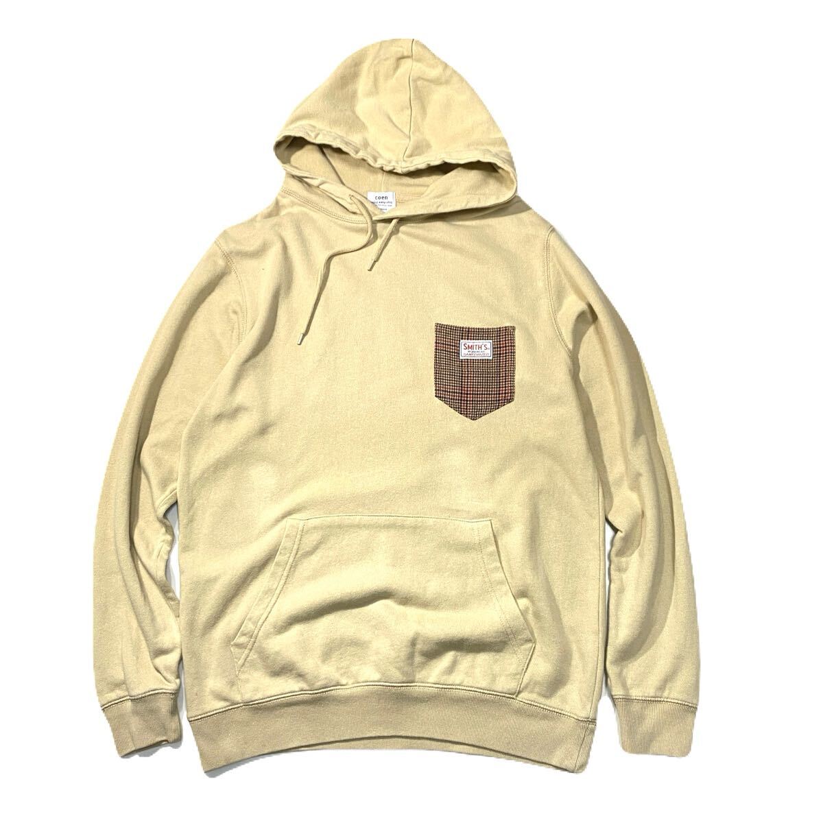 SMITH’S × COEN スミス×コーエン 別注 ユナイテッドアローズ スエットパーカー プルオーバー ポケット メンズM スウェット フーディー拍卖