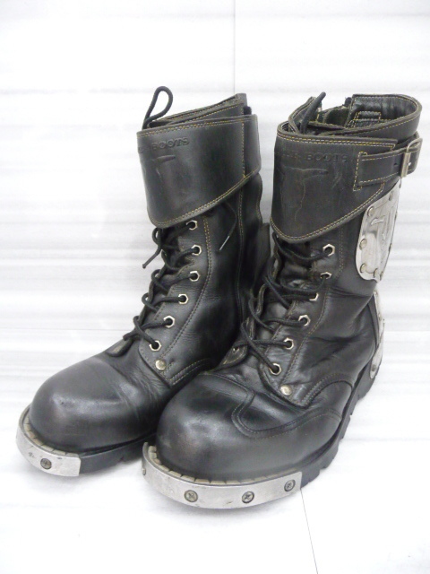 ☆KADOYA HAMMER BOOTS SHORT カドヤ ハンマー ブーツ ショート 26cm ブラック 現状品(A10315)拍卖