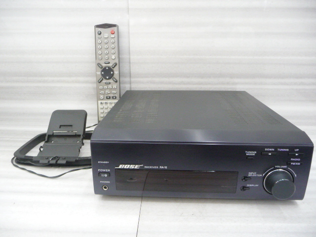 ☆BOSE ボーズ RA-15 アメリカンサウンドシステム ステレオレシーバー 単体コンポ 動作確認済 リモコン付 中古(A10193)拍卖