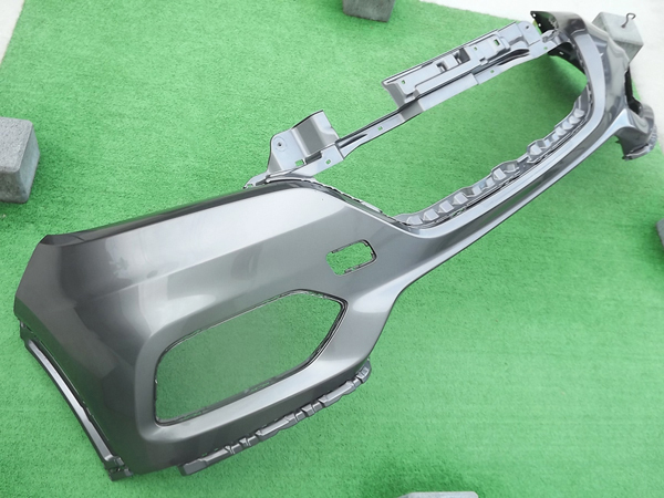 ★微損,送料安,後期,スーパープラチナグレー?★ヴェゼルRU1/RU2フロントアッパーバンパー★ベゼル,ハイブリッドRU3/RU4,純正,上,灰★Re:P拍卖