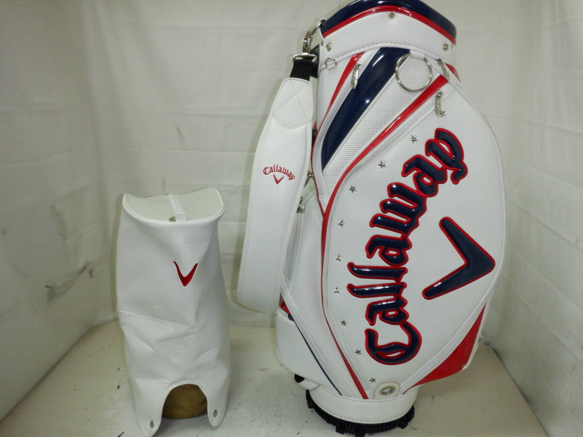 Callaway★キャロウェイ★9.5型★中古★良品★カート(WH×RED)ゴルフ キャディバック拍卖