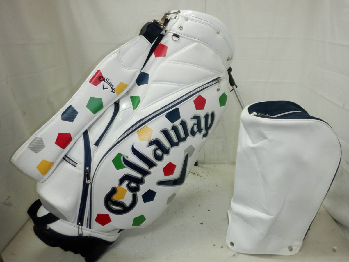 Callaway★キャロウェイ★9.0型★中古★プロモデル スタンド(WH×マルチ)ゴルフ キャディバック拍卖