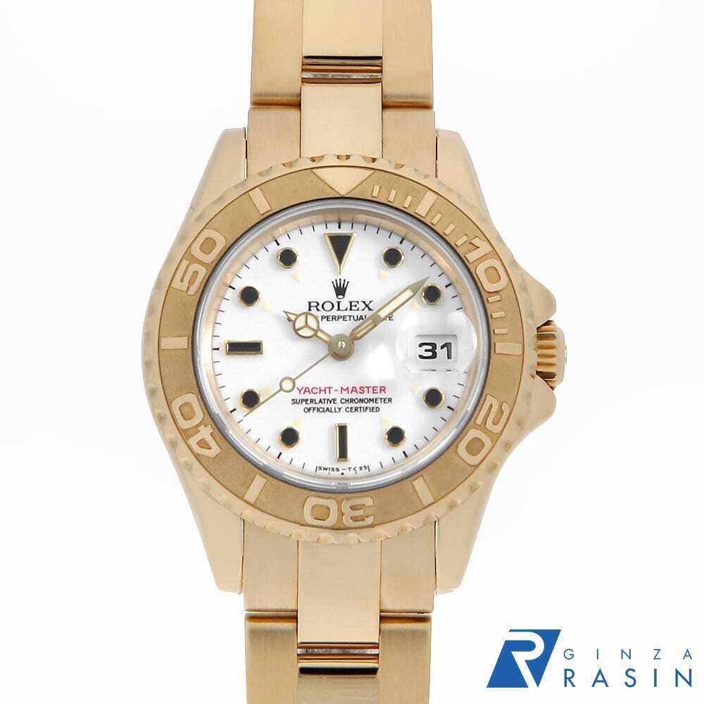 ロレックス ヨットマスター 69628 ホワイト T番 中古 レディース 腕時計拍卖