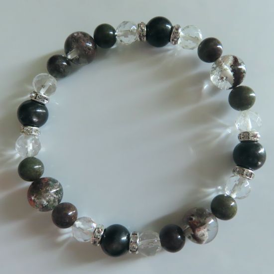 送料無料。ガーデンクォーツ、ハイパーシーン、水晶のブレスレット拍卖