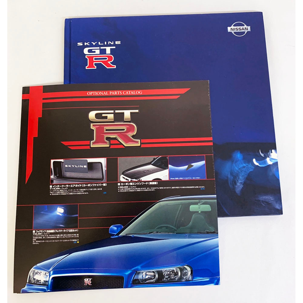 日産スカイライン GT-R ニッサン NISSAN SKYLINE R34 GTR カタログ オプションパーツ パンフ 車カタログ【4394拍卖