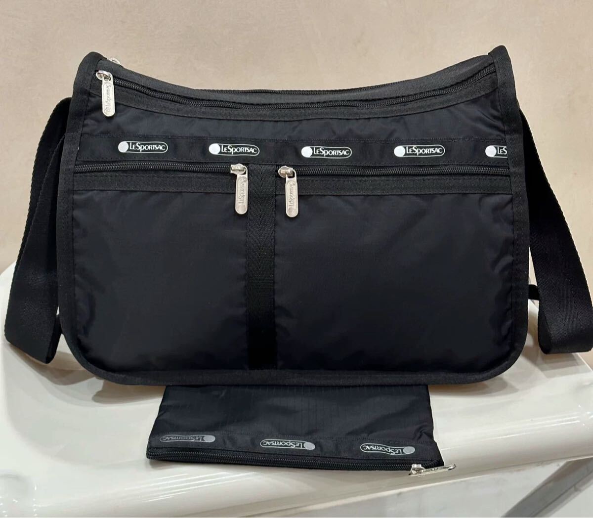 レスポートサック ショルダーバッグ 黒無地拍卖