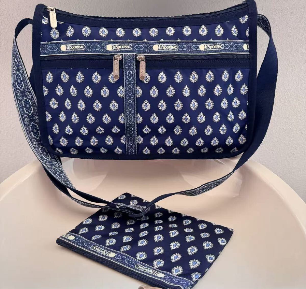ショルダーバッグ レスポートサック 青拍卖