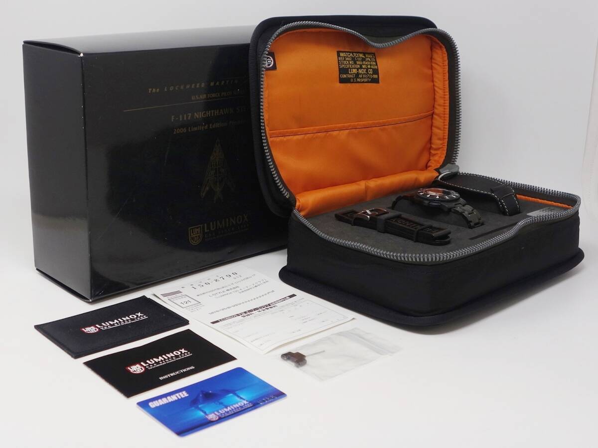 LUMINOX ルミノックス ナイトホーク Ref.3402 F-117 JPN.LTD拍卖