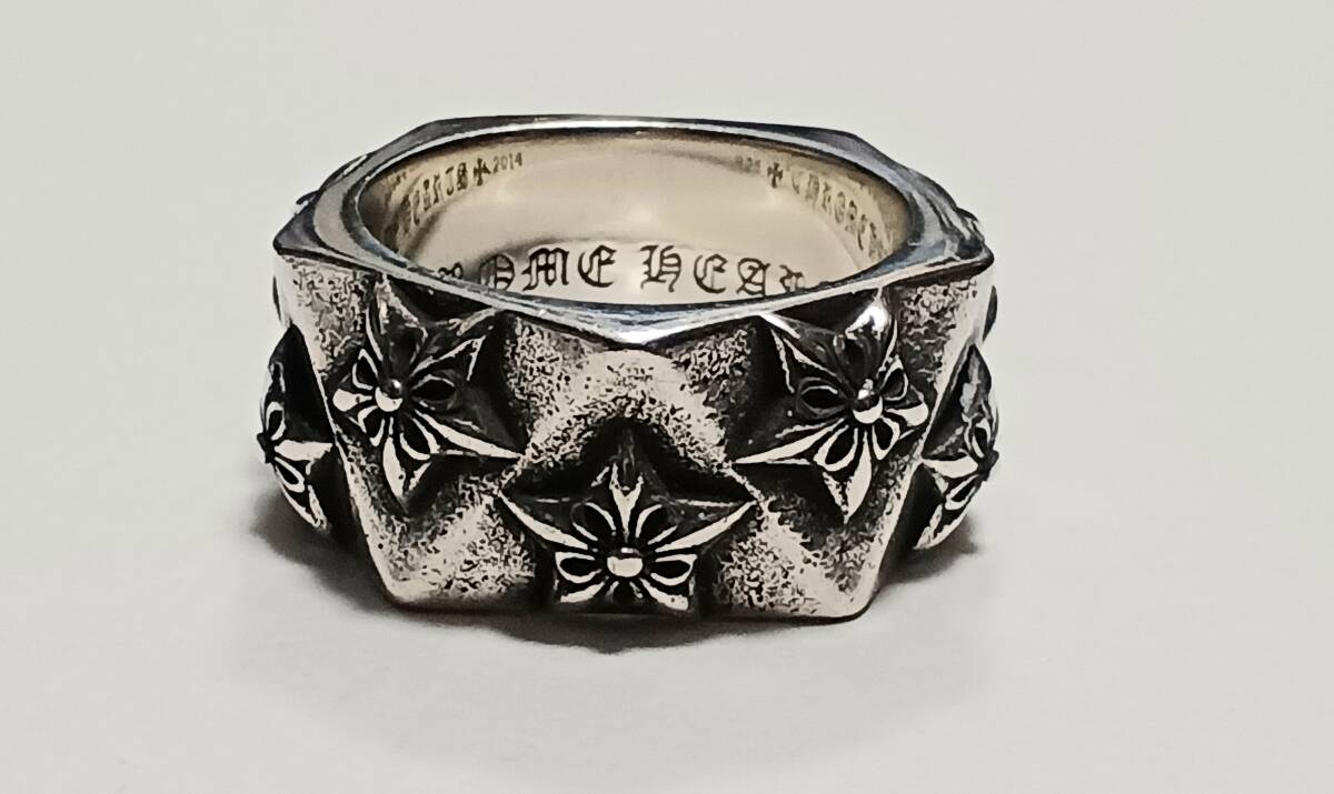 CHROME HEARTS スターペンタゴンリング クロムハーツ シルバー925 24号拍卖