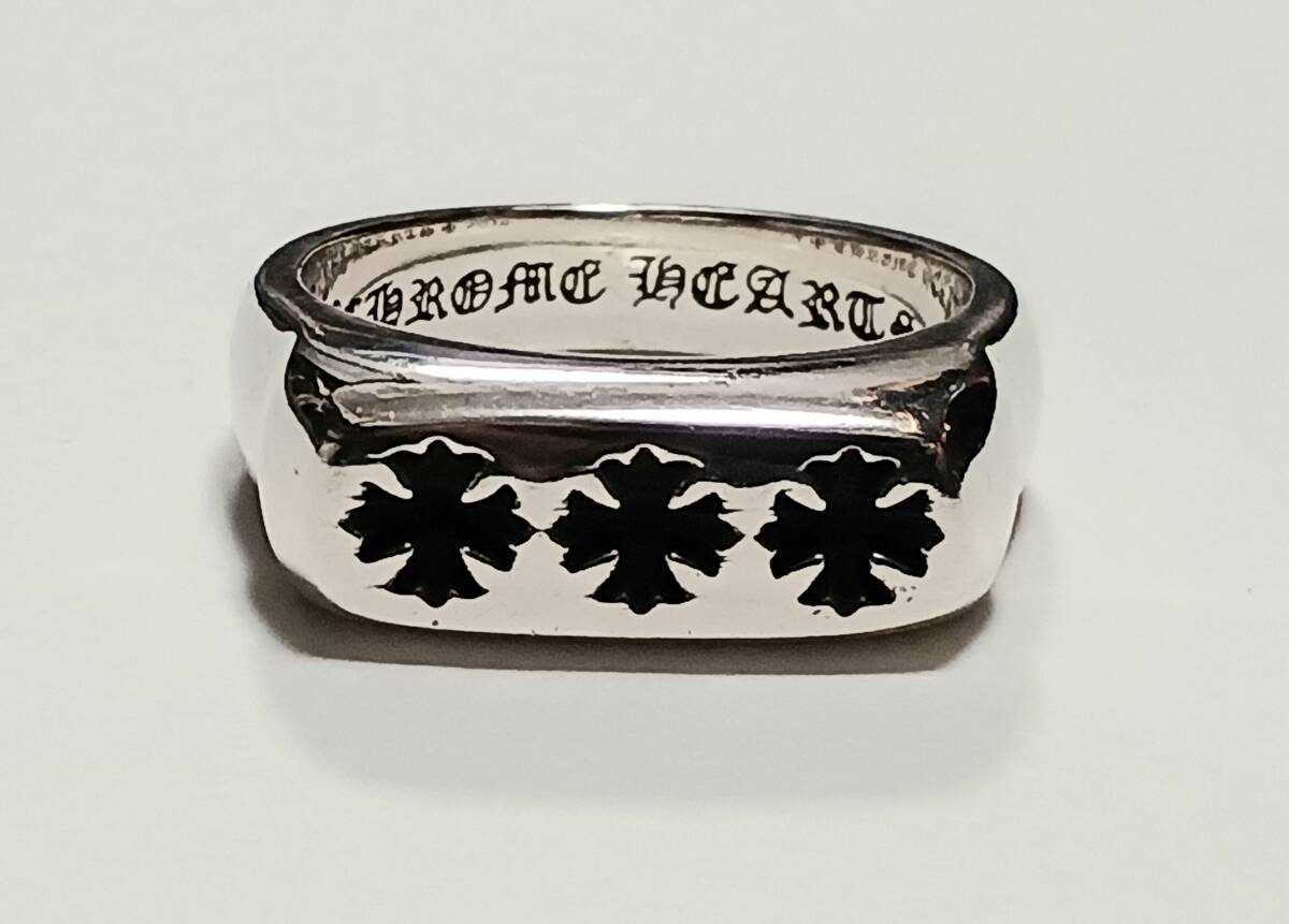 CHROME HEARTS リトルPJ3CHプラス リング クロムハーツ シルバー925 21号拍卖