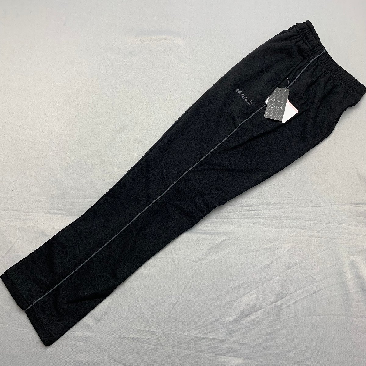 【送料無料】【新品】Kaepa レディーストレーニングパンツ(吸水速乾 UVカット) L ブラック*チャコールグレー★701534拍卖