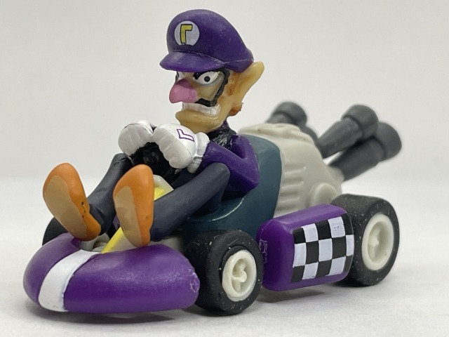 ■★サントリーボス マリオカートwiiプルバックカー ワルイージ拍卖