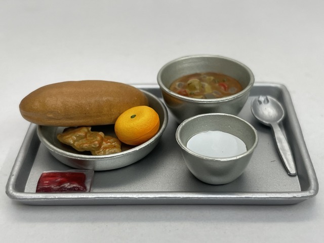 ■★タイムスリップグリコ 第二弾 なつかしの20世紀 14 学校給食(コッペパン、脱脂粉乳)(くらしシリーズ)拍卖