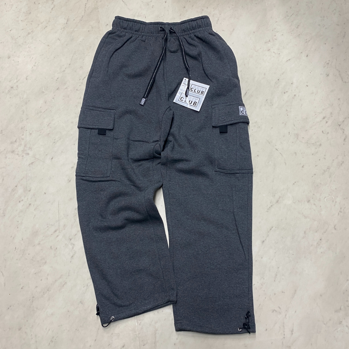 USA正規品 【XL】 PROCLUB USA プロクラブ ヘビーウェイト フリースカーゴパンツ Heavyweight Fleece Cargo チャコール グレー (JNS117)拍卖