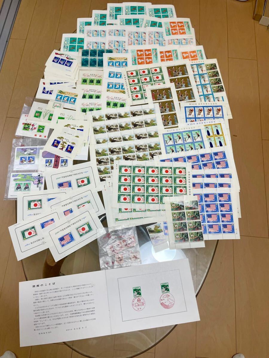日本切手セット 額面合計10,522円 記念切手・普通切手まとめ売り拍卖