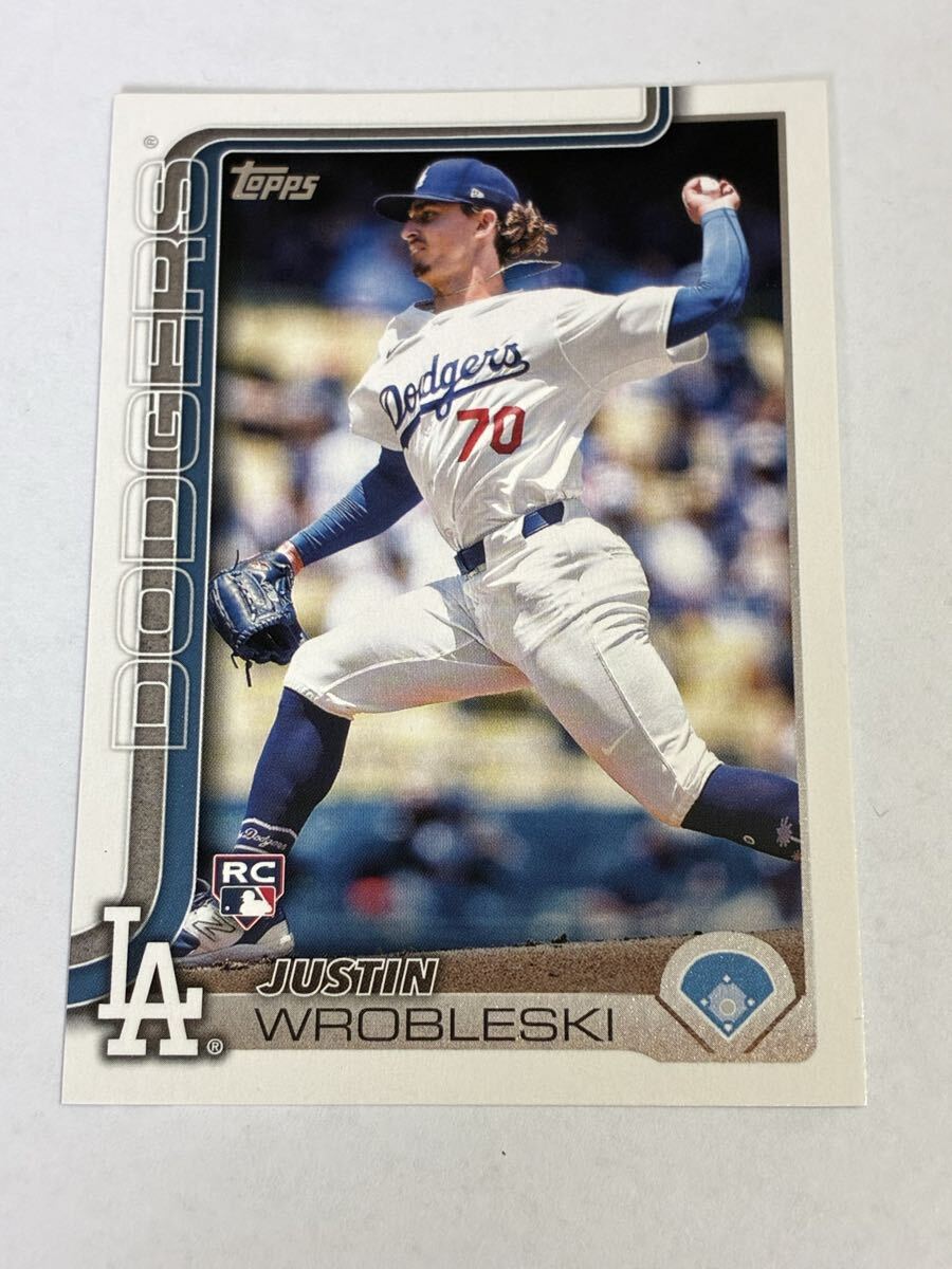 ジャスティン ロブレスキー JUSTIN WROBLESKI 2025 TOPPS SERIES 1 RC DODGERS ロサンゼルス ドジャース 即決拍卖