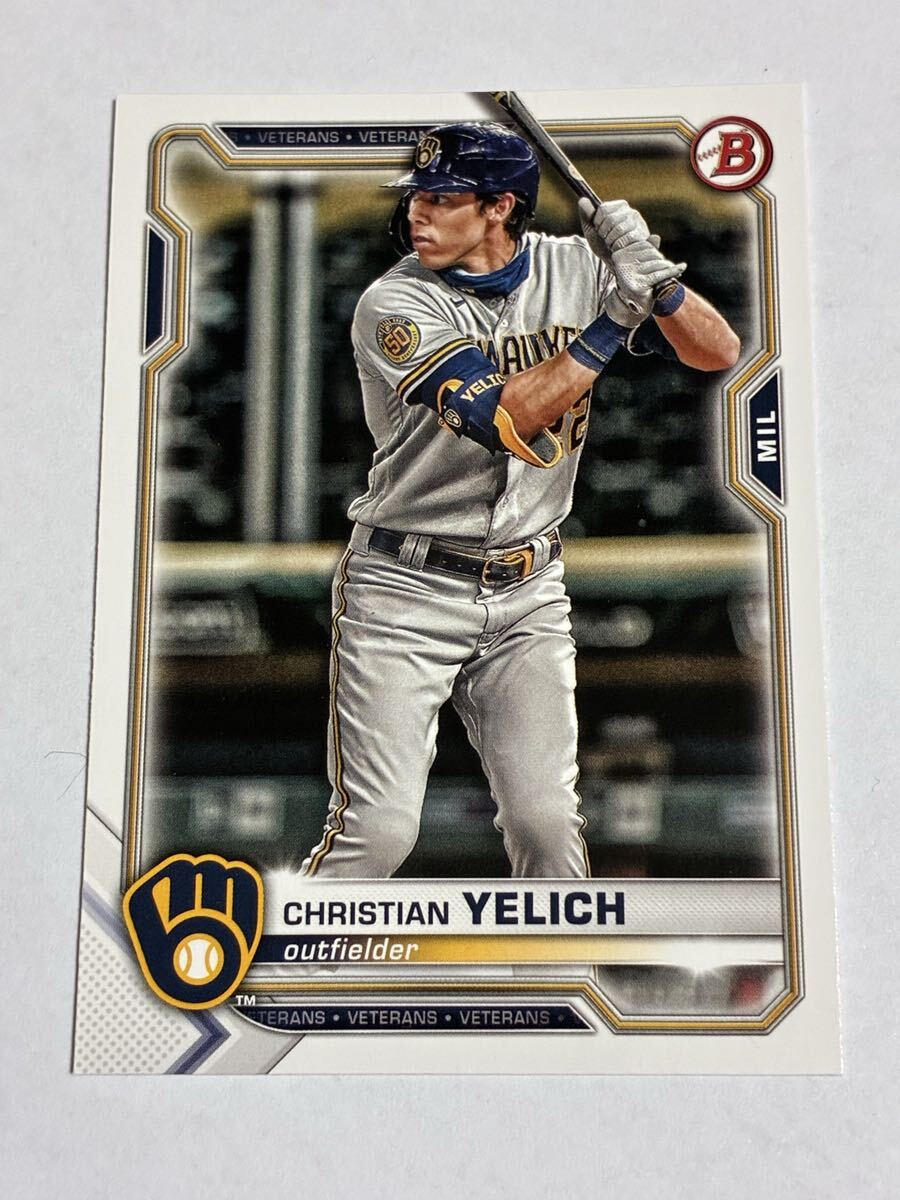 クリスチャン イエリッチ CHRISTIAN YELICH 2021 BOWMAN #24 BREWERS ミルウォーキー ブリュワーズ 即決拍卖