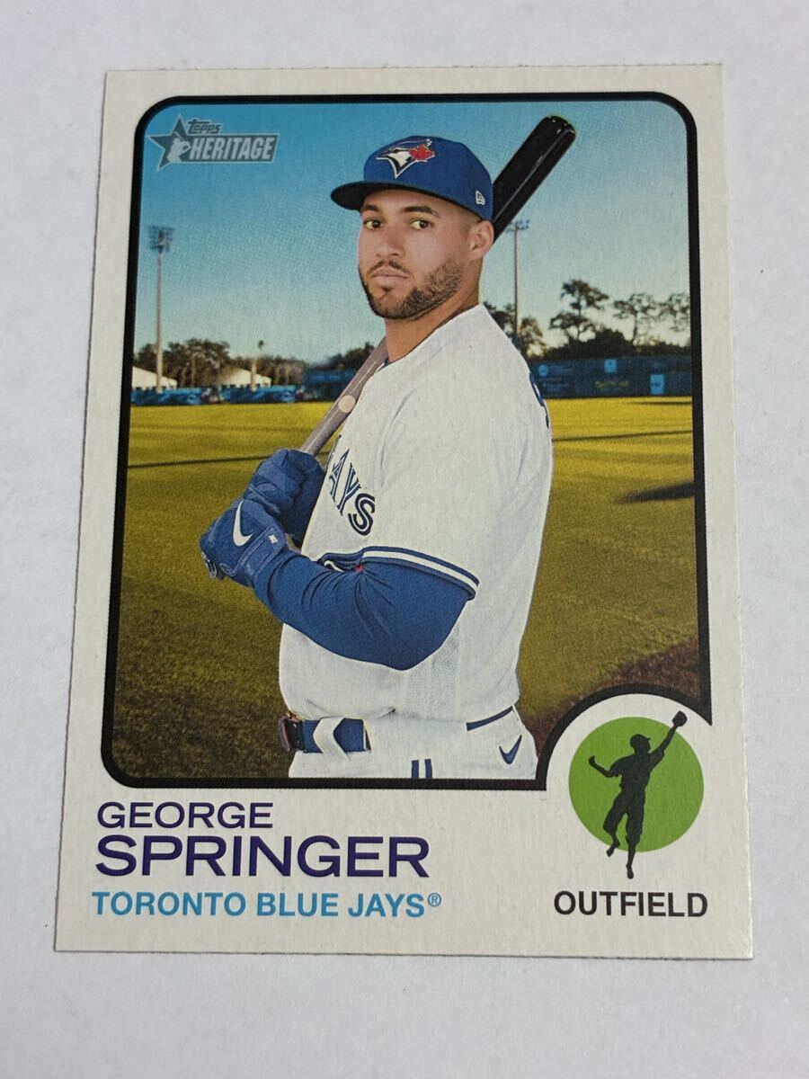 ジョージ スプリンガー GEORGE SPRINGER 2022 TOPPS HERITAGE HIGH NUMBER #631 BLUEJAYS トロント ブルージェイズ ASTROS 即決拍卖