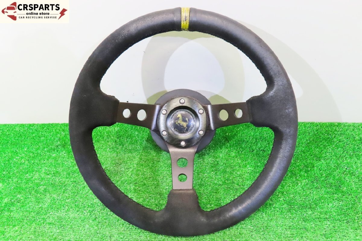 【即決】★送料込★ 社外 ディープコーン ステアリング ハンドル バックスキン 33Φ ◆取外 JE1◆ 中古 13812拍卖