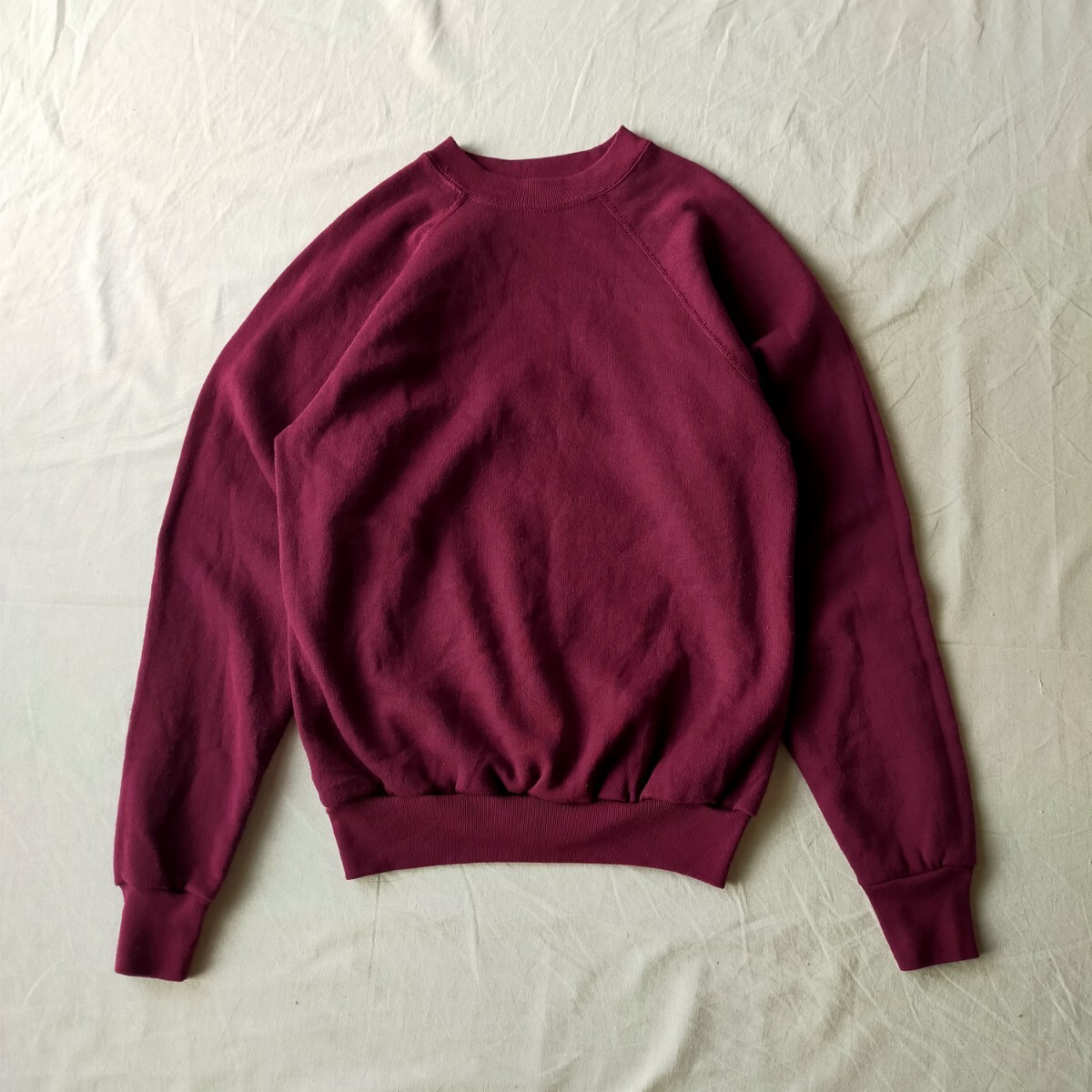 古着 tultex スウェット ラグランスリーブ 無地 90s アメリカ製拍卖