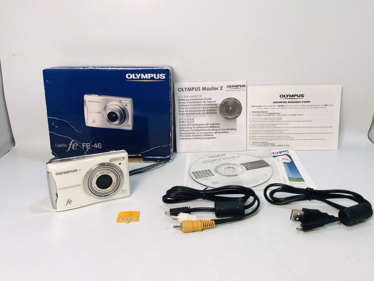 OLYMPUS デジタルカメラ CAMEDIA FE-46 1200万画素 光学5倍ズーム 2.7型液晶 単3形電池 xDカード使用拍卖
