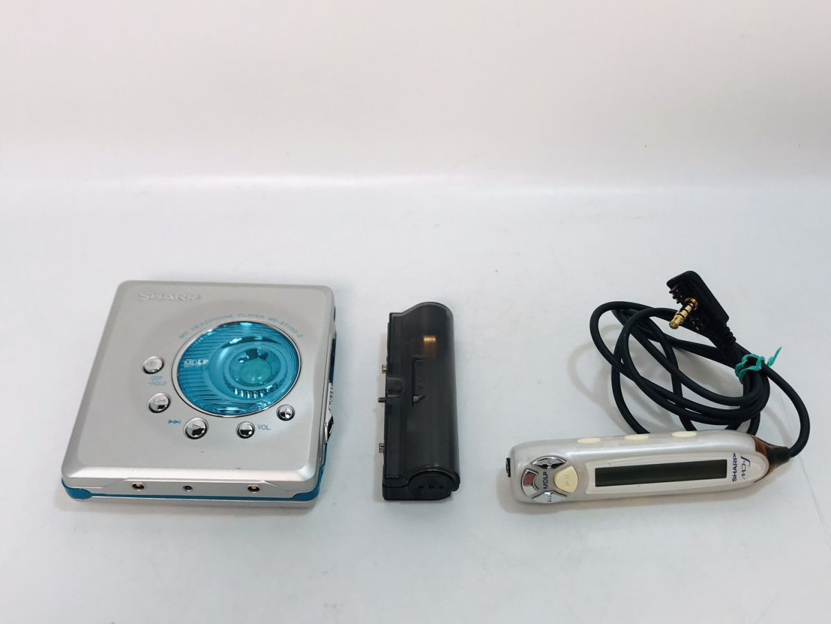 SHARP シャープ MD-ST700-Z コバルト ポータブルミニディスクプレーヤー MDLP対応拍卖