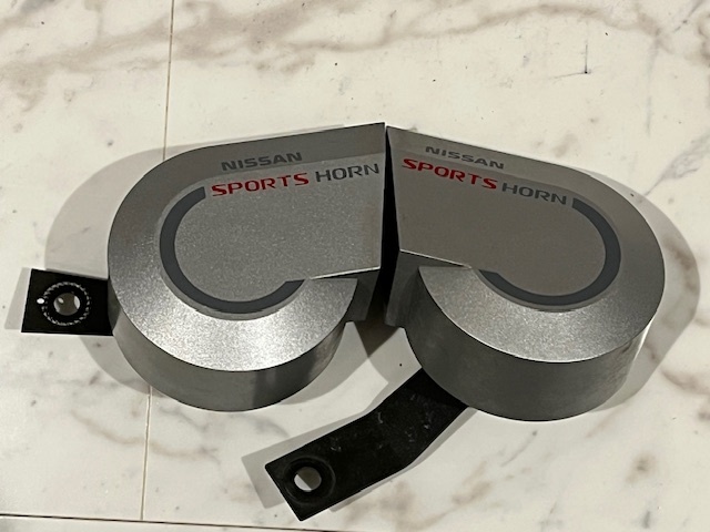 委託品 日産 純正オプション スポーツホーン MIYAMOTO製 ZZ-12 Hi 650Hz/Lo 550Hz 2本セット 中古拍卖
