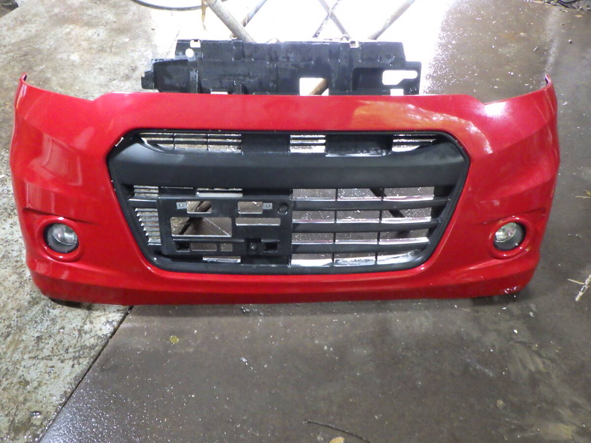 関00017 即決! MH34S ワゴンR ZLB ワイン フロントバンパー 現車 部品取り車拍卖