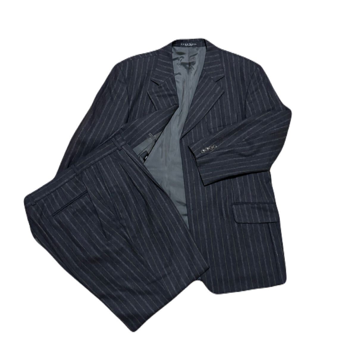 hugo boss セットアップ ストライプ super100 ビッグサイズ メンズセットアップ ボス拍卖