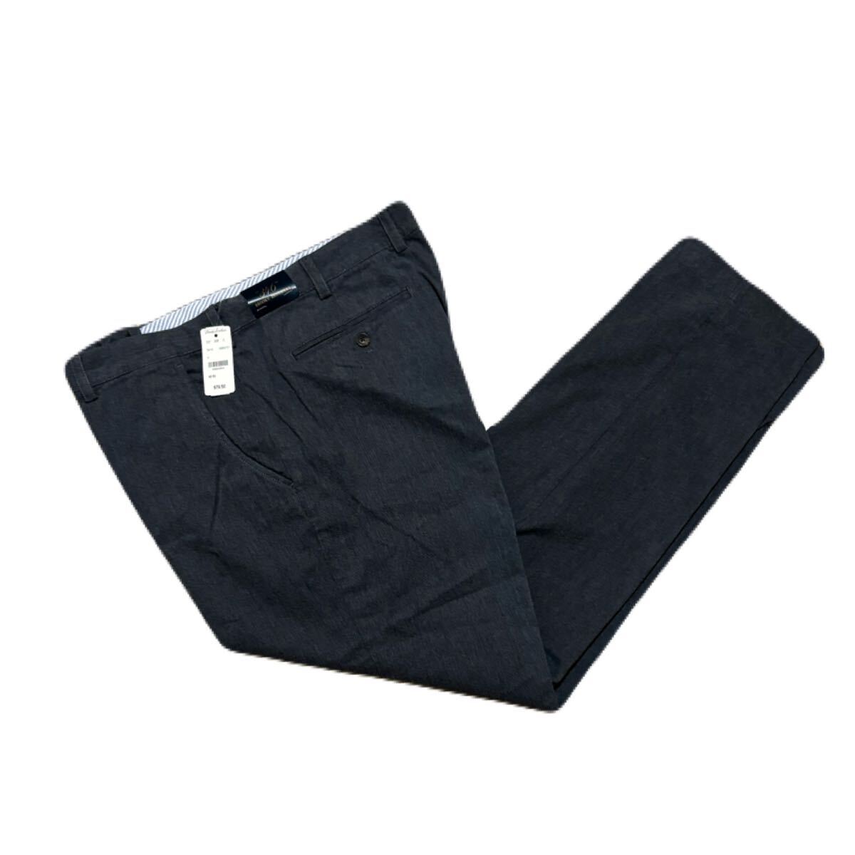 新品タグ付き BROOKS BROTHERS グレー パンツ コットン100 綿パン スラックス w40 l30拍卖