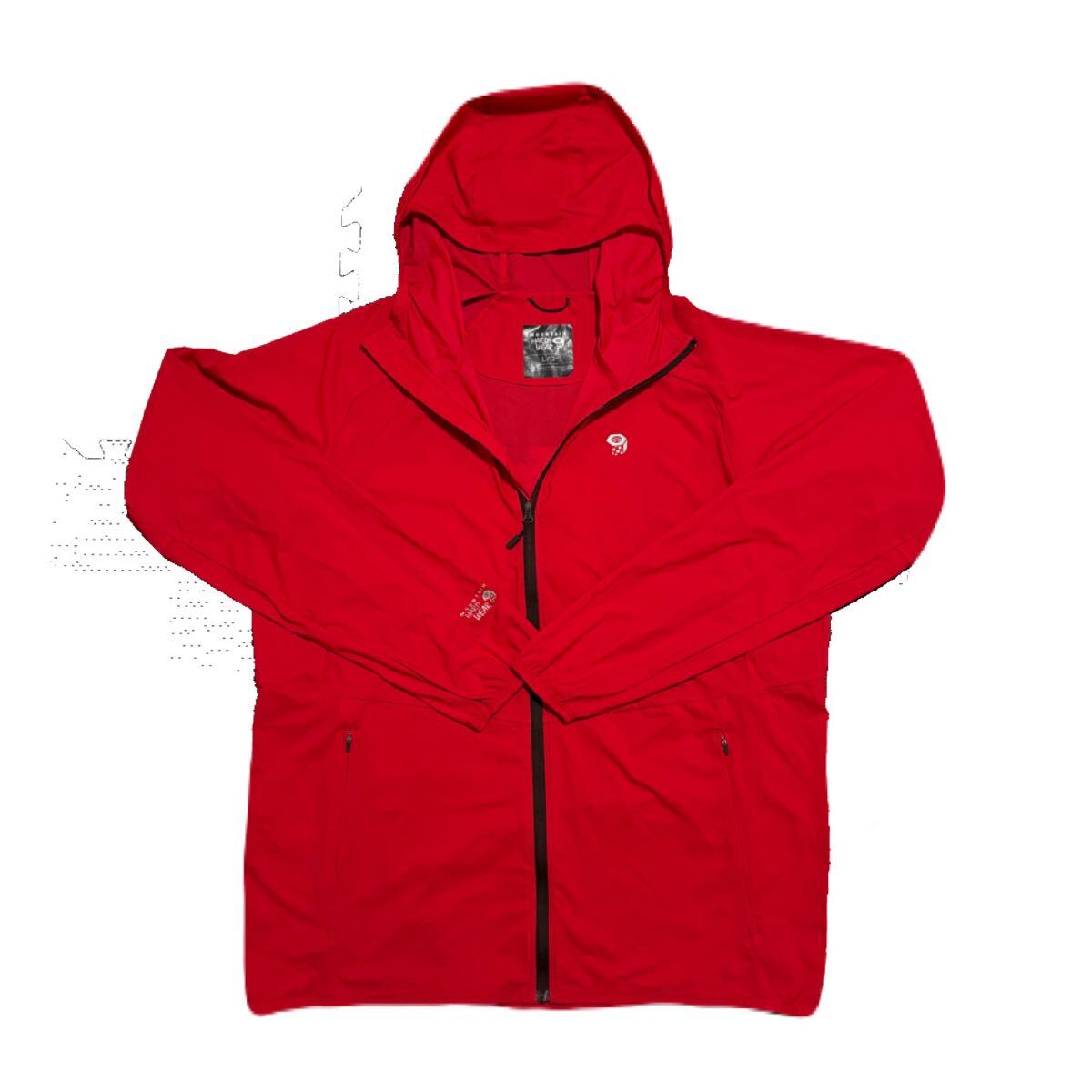 MOUNTAIN HARDWEAR コアプレシェルフーディ レッド メンズ マウンパ ジップ拍卖
