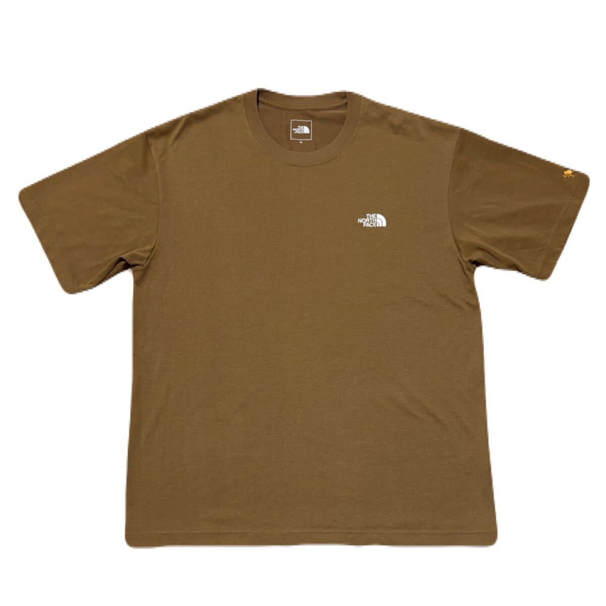THE NORTH FACE ノースフェイス XL S/S TNF MONKEY MAGIC 半袖Tシャツ ブラウン拍卖