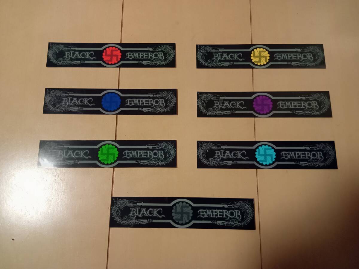 39-Aセット【ステッカー6枚セット】ブラックエンペラー 支部別カラー デカール アクセサリー シール 暴走族 旧車會 BLACK EMPEROR拍卖