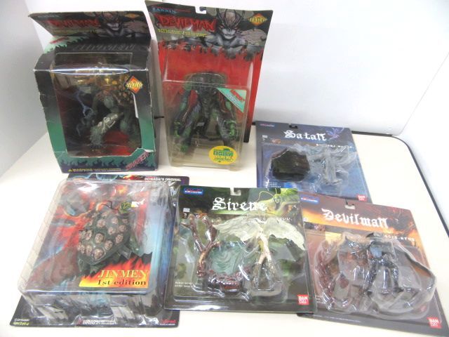 10570R◇デビルマン フィギュア 6点セット フューチャーモデルズ ジンメン/ザンニン/EX-F デビルマン/サタン/シレーヌ 他◇未開封・中古拍卖