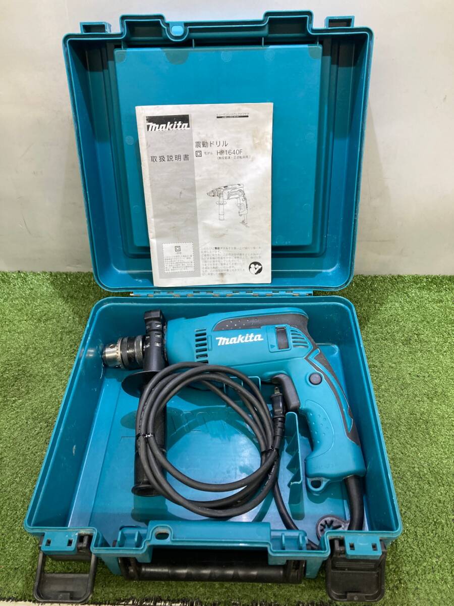 【中古品】【0921】★makita(マキタ) 震動ドリル (コンクリ16㎜ 鉄工13㎜ 木工30㎜) HP1640FK ITDYA35RN0EU拍卖