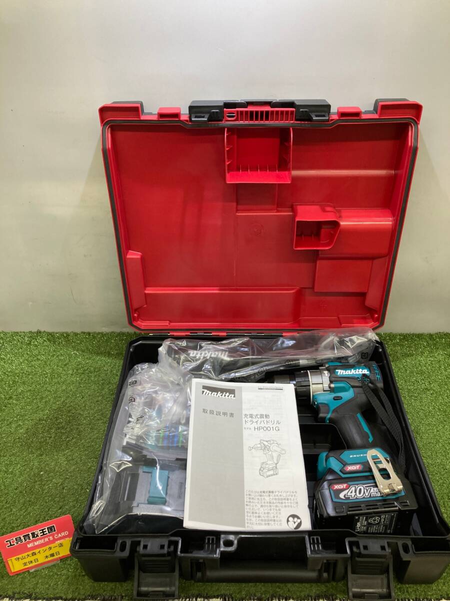 【未使用品】【0921】★makita(マキタ) 40v充電式震動ドライバドリル (2.5Ahバッテリx2/充電器/ケース) HP001GRDX ITJ1PMWEJUXI拍卖