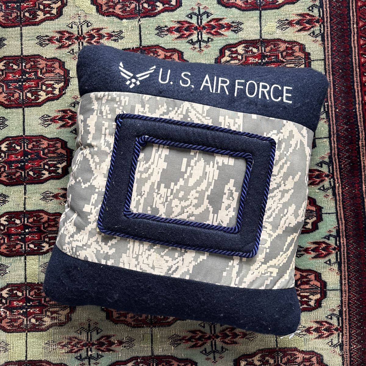 米軍 放出品 AIR FORCE Photo pillow クッション ABU タイガーカモ タイガーストライプ 拍卖