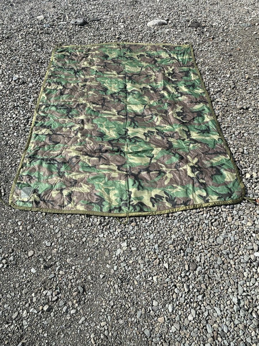 米軍 放出品 新品 デッドストック 90s ヴィンテージ ポンチョライナー ウッドランド 迷彩拍卖
