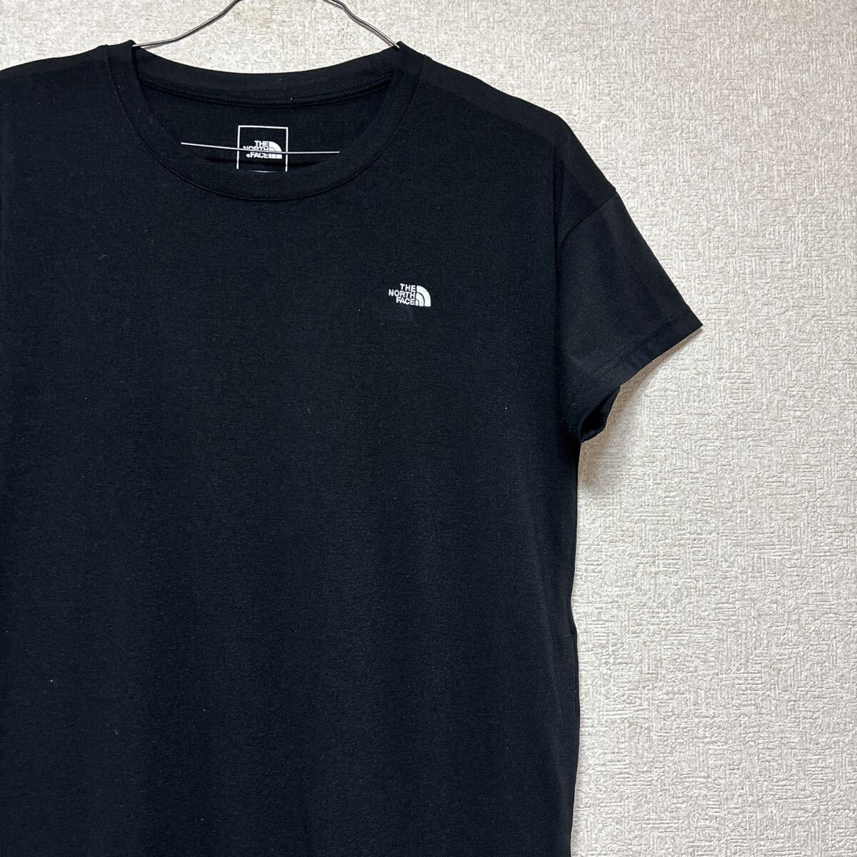 THE NORTH FACE ノースフェイス Onepiece Crew 半袖 カットソー ワンピース ロゴ NTW32145 レディースL ブラック ロング拍卖