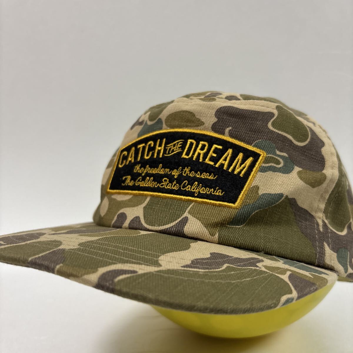 美品 OLDMAN'S オールドマンズ 【CATCH THE DREAM】 カモフラージュ柄 カモフラ キャップ 頭周58㎝相当 迷彩拍卖